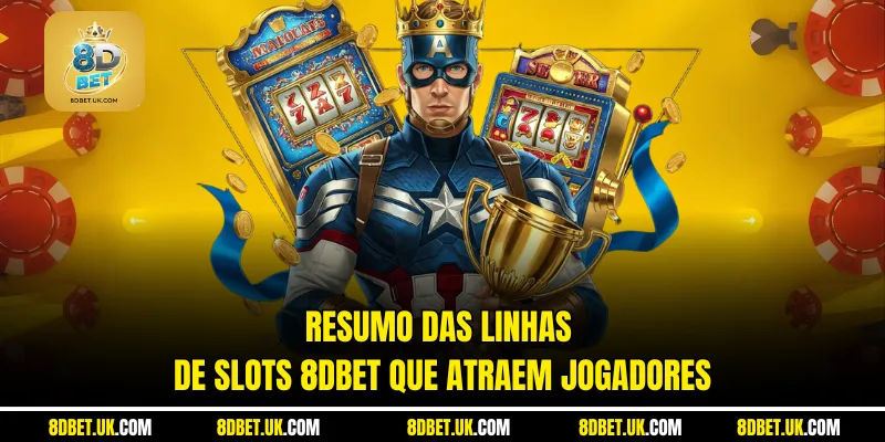 Resumo das linhas de slots 8dbet que atraem jogadores